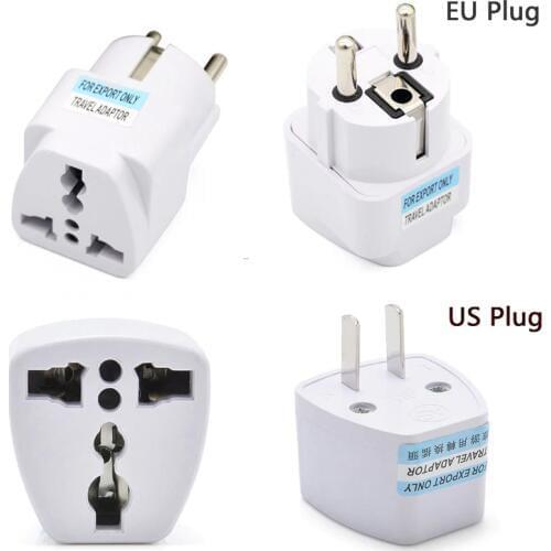 Universal US UK AU To EU Plug USA To Euro Europe Travel Wall AC Power Charger Outlet Adapter Converter 2 Round Pin Socket