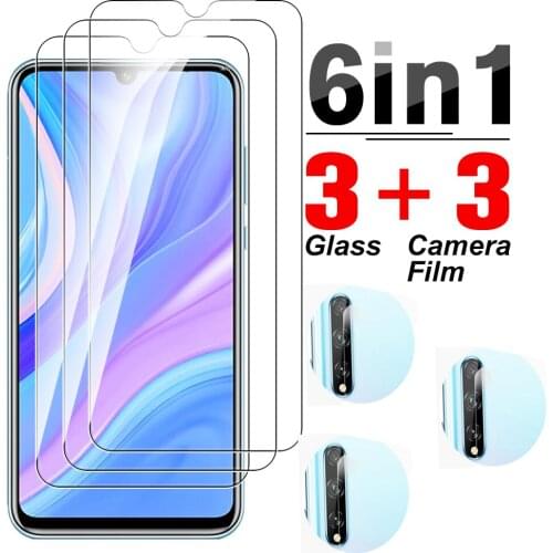 6 in1 Camera Glass For Huawei y9a y8p y7a y7p y6p y6s y5p Y 9A 8p 7A 7P 6P 5P Protection Protector Glasses Phone Full Cover Film