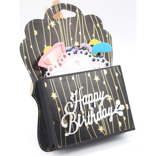 ZFPARTY Big Tag With Loaded Baked Metal Cutting Dies Stencils for Scrapbooking/photo album Decorative Embossing Paper Cards