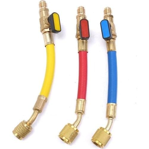 1/4" SAE AC R12 R22 R134 Charging Hoses Tube Refrigerant Air Conditioning