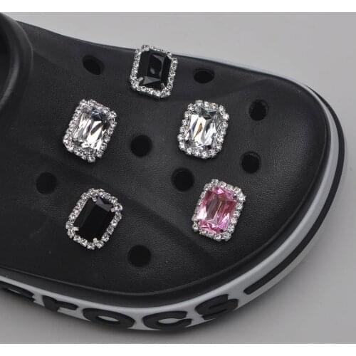 1PCS Croc JIBZ Shoe charms Metal pearl Button Shoes Decorations Garden Shoes Charm Accessories for Wristbands kids Party Xmas