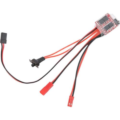 20A ESC 2KHz RC Ship Boat 3-9.4V Brushed Motor Speed Controller ESC Brushed Motor Speed Controller for RC Boat Car Model
