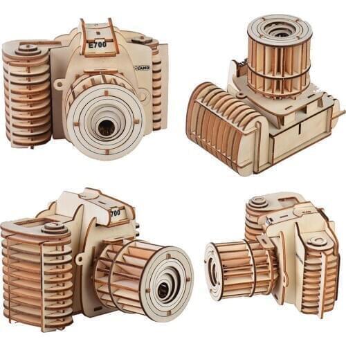 3D Camera Simulation Puzzles Toy Puzzles Art Crafts DIY Assembling Model Educational Toy DIY Assembling