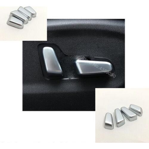 For Hyundai Kona Encino 2019 2018 ABS Matte Car Seat adjustment Switch Cover trim sticker car styling accessories 4pcs
