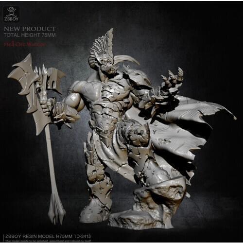 75mm Resin model kits Beastmaster self-assembled TD-2413