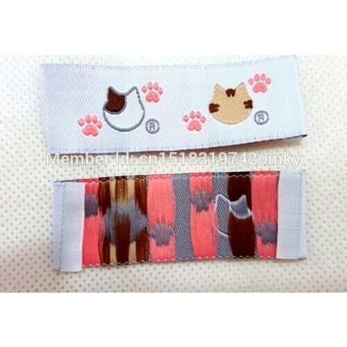 Free shipping custom clothing woven labels/garment t-shirt collar labels/main label/embroidered tags/brand/logo 1000 pcs a lot