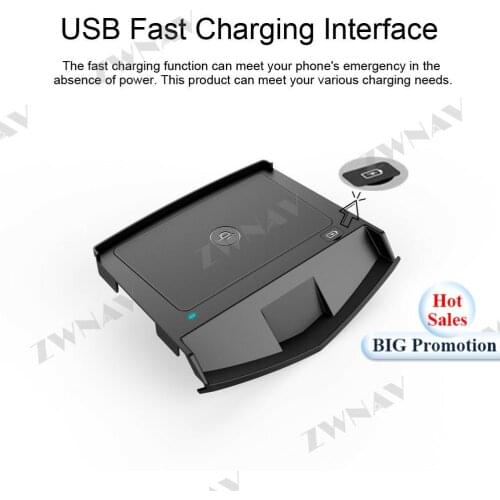 QI Car Wireless Charger Quick Charge For Cadillac ATS-L XTS 2017 2018 for Iphone Max for Huawei P30 Infrared Sensor Phone Holder