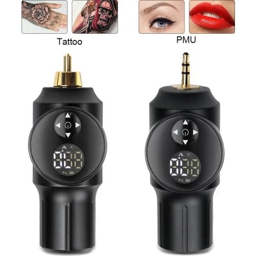 Wireless Tattoo Power Supply RCA DC Mini Tattoo Machine Battery for Rotary Tattoo Pen Machine Permanent Makeup Machine PMU Power