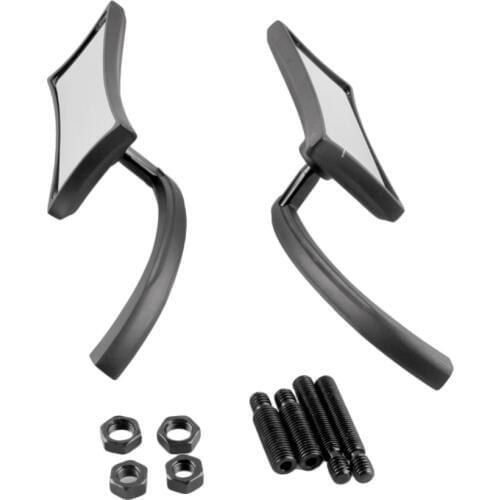 Rear View Wing Rearview Side Mirrors For Harley-Davidson Dyna Street Bob Road King Glide Fat Boy Pair Motorcycle Spare Parts