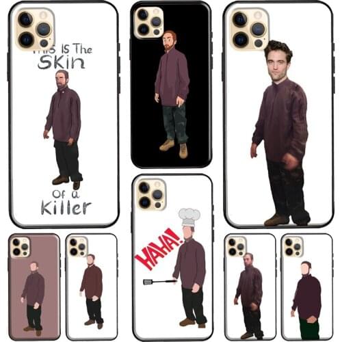 Robert Pattinson Standing Meme Silicone Case For iPhone XR X XS Max 5S 6S 7 8 Plus SE 2020 11 12 Pro Max Phone Cover