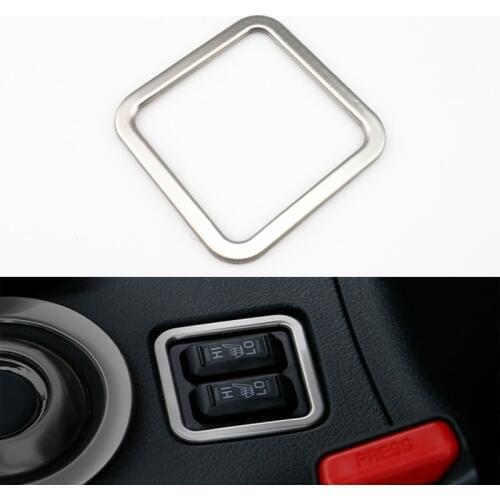 Car Seat Heating Button Decorative Cover Trim Fit Mitsubishi Outlander 2013 2014 2015 Car Styling
