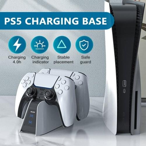 Fast Charger for PS5 Dual USB Type C Charging Dock Station for Sony PlayStation 5 Joystick Gamepad Accessories