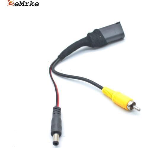 EEMRKE Car Reversing Camera Adapter Connector Wire for Chery Arrizo 3 5 / 7 for Chery A4 Original Screen Video Input RCA Cable