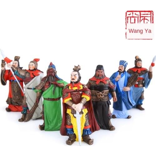 Three Kingdoms Character Garage Kit Ornaments Five Tigers General Zhu Geliang Liu Bei Guan Yu Zhang Fei Zhao Yun Cao Cao TOY