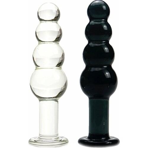 Crystal Glass Dildo Female Products Anal Butt Plug Tail Masturbation Stick Anal Plug Adult Sex Toys