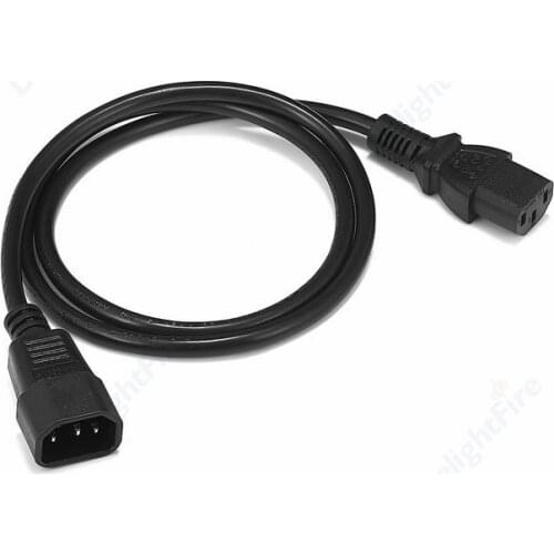 1m UPS IEC C13 to C14 Power Extension Cord Mains C13 C14 Power Cable For PDU PC Computer Monitor TV Projector Speaker DJ Lights