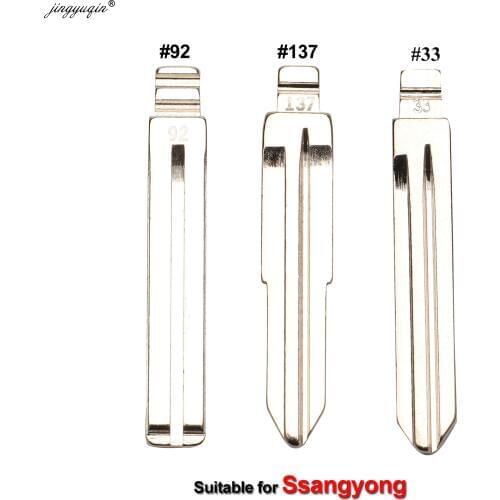 Jingyuqin #137 #92 Meta Flip Key Blank for Ssangyong Korando New Actyon C200 S170 ACTYON KYRON REXTON Switchblade Uncut