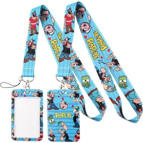 LT424 Classic Anime Sailor Lanyard Credit ID Badge Holder Key Rings Bag Student Travel Bank Bus Business Card Cover Keychain