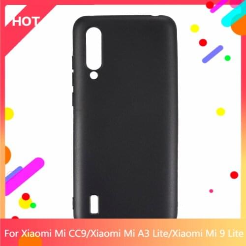 Mi CC9 Case Matte Soft Silicone TPU Back Cover For Xiaomi Mi A3 Lite Xiaomi Mi 9 Lite Phone Case Slim shockproof