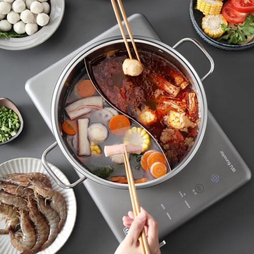 Multifunction Non Stick Soup Pot Stainless Steel Steamed Pot Chaffing Dish With Lid Ollas De Acero Inoxidable Cookware ZY50SP