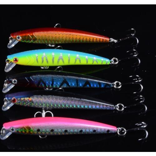 New Arrived 9cm/8g Minnow Fishing Lure Wobbler with 6# Hooks Floating Hard Bait Fishing Tackle Pesca Carp Crankbait 3D Eyes