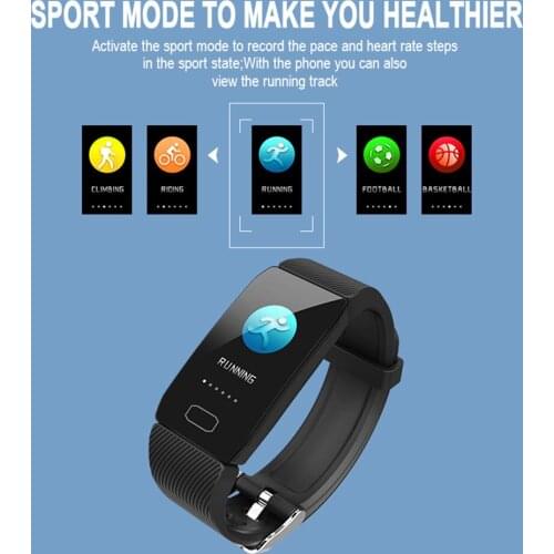 New Smart Bracelet Q1 HD Color Screen Bluetooth Sports Monitor Fitness Tracker Mens Womens Childrens Waterproof Bracelet