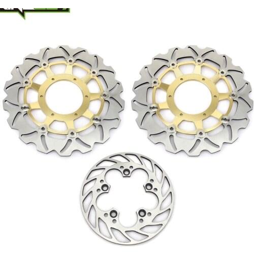 BIKINGBOY Front Rear Brake Discs Rotors Disks CBR 1000 RR 06 07 RVT1000R VTR 1000 SP-1 00 01 SP-2 02 03 04 05 06 07 RC51 Set