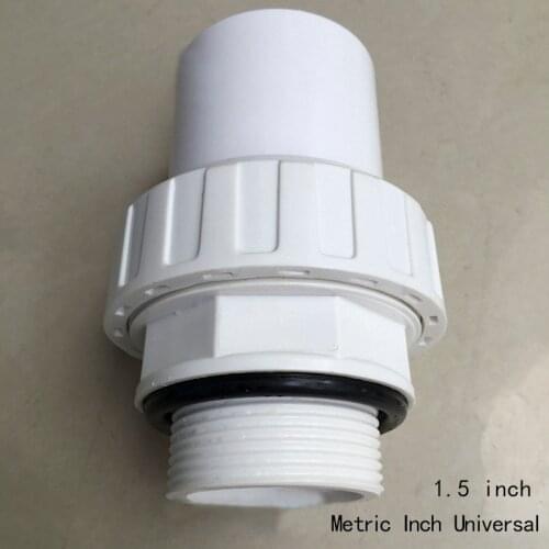 Threaded adapter union fitting for Swimming pool accessories plastic water pipe connectors tube adapters