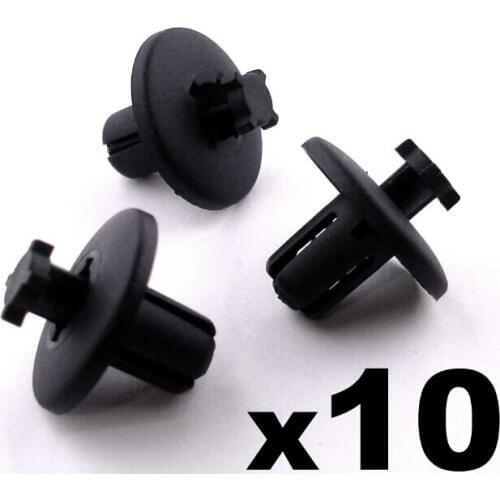 10x 8mm Plastic Trim Clips For Peugeot 307 607 & 807 Wheel Arch Lining Splash Guards