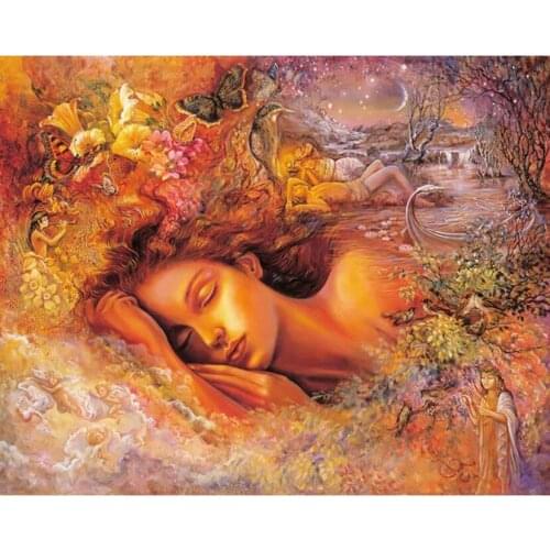 Full Square Embroidery Fantasy Art Heavenly Fairy Gift Handicraft Diamond Painting Cross Stitch Home Decor JX254