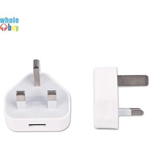 50pcs White UK Plug USB Charger AC Wall charger usb Power Adapter Charger for iPhone3/3GS/4/4S/5 100pcs+DHL freeshipping