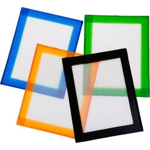 Silicone Dab Rectangle Oil Slick Concentrate Pads Mat Fiber Glass Silicon Oil Slick Non Stick Table Deco