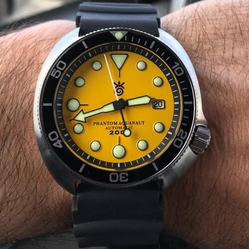 Sports Watch Men Retro SKX Automatic Mechanical Wristwatches 200M Diver Watches ST2130 Movt 44mm Luminous Sapphire Clocks 6015