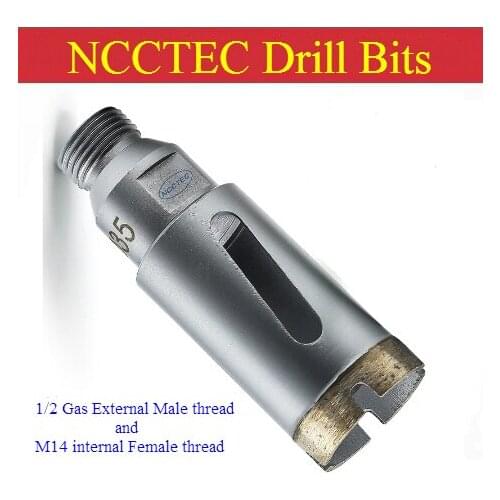 1.4'' 1-3/8 inch Double Threads Diamond Wet core drill bits | 35mm marble granite drilling tools hole saw hollow 1/2 Gas and M14