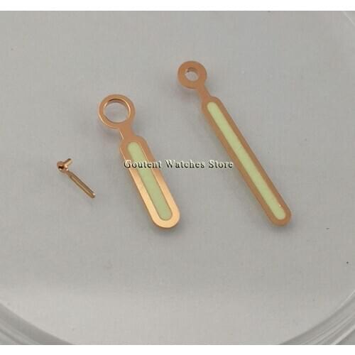 Rose gold watch hands luminous hands suitable for ETA 6497/6498 or Seagull ST3600/ST3620 series movement