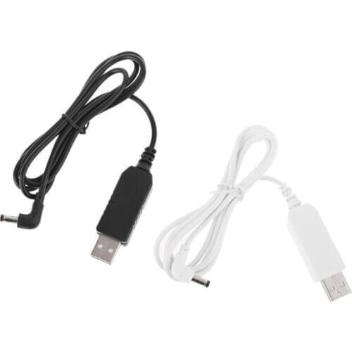 Universal 90 Degree USB 5V to 12V 4.0x1.7mm Power Supply Cable for Tmall Smart Bluetooth Speaker Echo Dot 3rd Router LED Strip