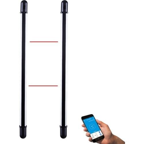 Waterproof 2 beams wireless 433MHz Infrared Grating detector barrier fence Sensor alarm for GSM WiFi home alarm system