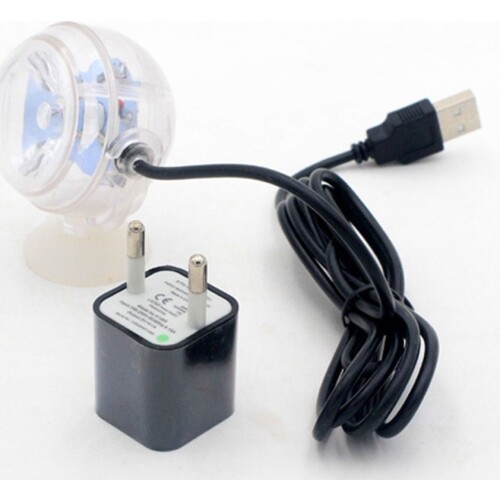 ICOCO Small Aquarium Waterproof LED Spotlight Submersible Light Convex Lens Suction Cup Fish Tank Decorative Lamp Indoor Light