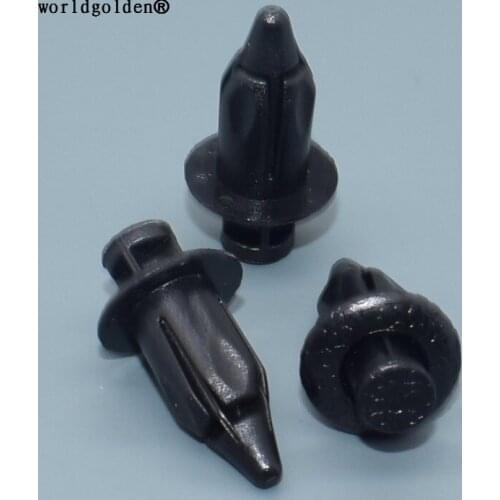 Worldgolden 100pcs auto clip POM Black Retainer for Toyota#90467-07108-C0(9046707108C0)