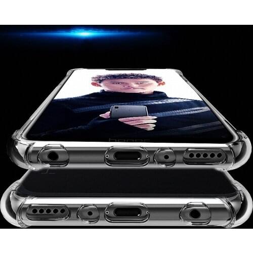 For Huawei Honor Play 6.3" COR-L29 COR-AL00 COR-TL10 Anti-knock Phone Case for Huawei Honor V9 Play Transparent Back cover Case
