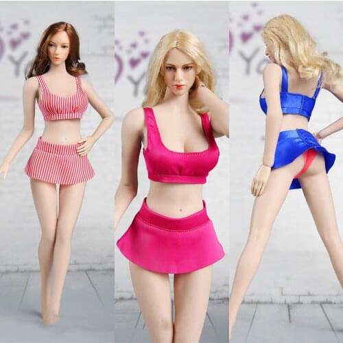 Jxtoys-018 Soldier Costume 1/6 Sexy Swimsuit Beach Bikini Set 12 Inch Action Figure Female Body Clothing Accessories