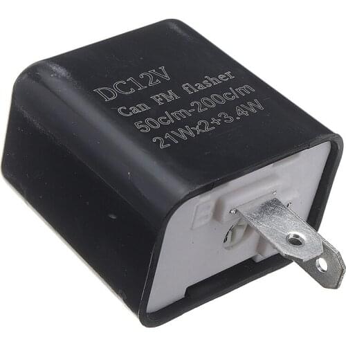12V 2Pin Motorcycle Electronic Flasher Relay LED Turn Signal Indicator Flasher Blinker Relay to Fix Turn Signal Blinker Light