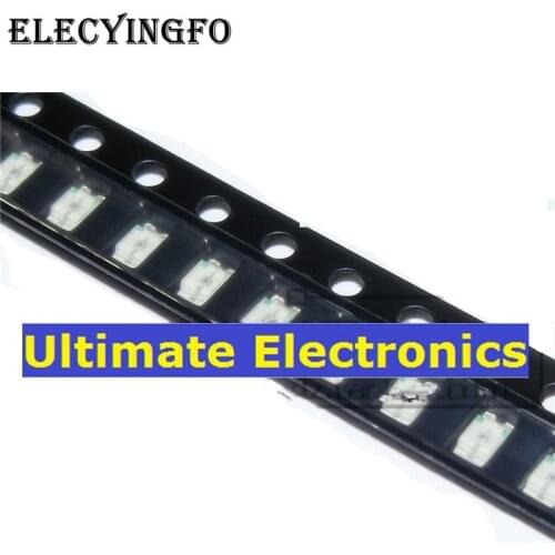200pcs 1206 high bright SMD LED white yellow blue green orange red light Series