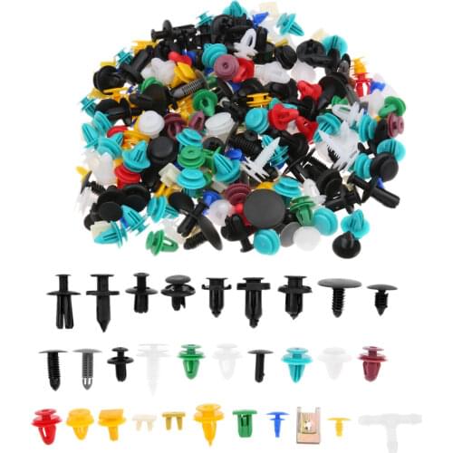 200 Universal Mixed Auto Fastener Clip 30kind Car Bumper Fender Retainer Fastener Rivet Door Trim Panel Liner Clips For Most Car