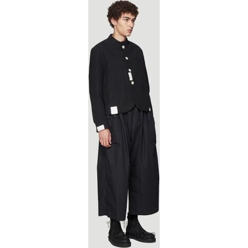 2020 Summer Mens New Fashion Personalized Large size customizatio Joker fold casual loose wide leg pants