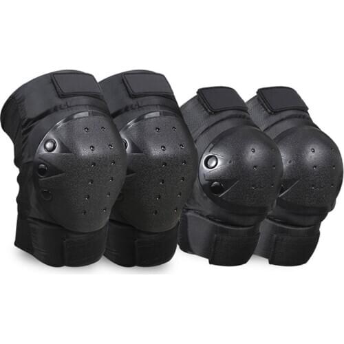 4Pcs/Set Motorcycle Motocross Riding Knee Elbow Protection Pads Skates Snowboard Ski Tactical Sports Safety Guard Protector