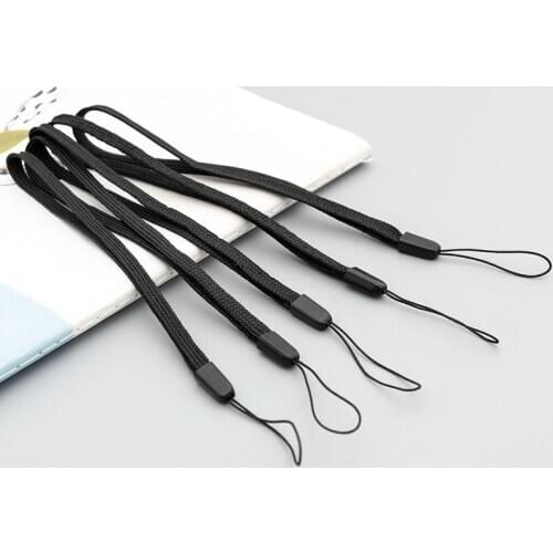 50Pcs 18cm Black Braided Short Hang Ropes DIY Hand Crafts Phone Mini Fan U Disk Water Cup Sound Box Simple Hang Strap Decor Cord