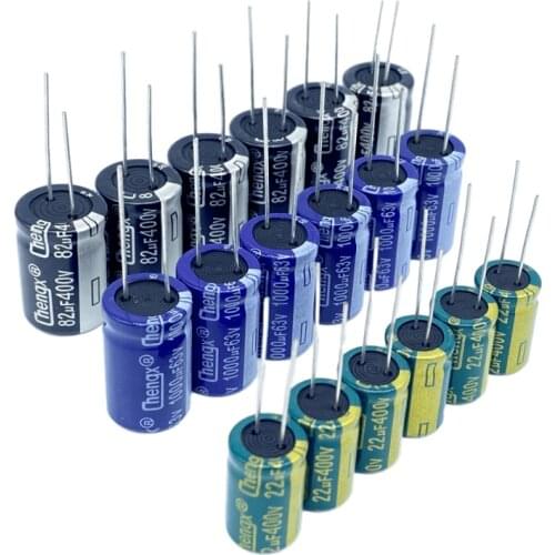 Chengx aluminum electrolytic capacitor components 10v/16v 220uf/100uf (50pcs) 5*7 5*11