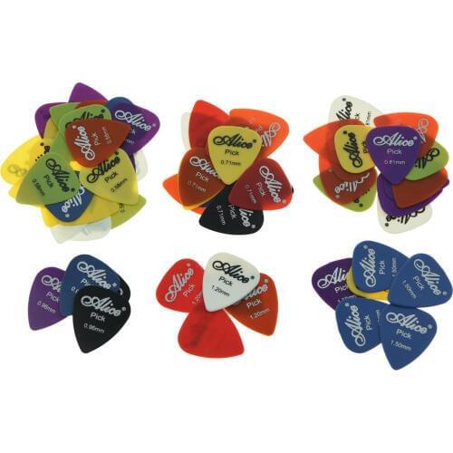 Alice Matte Nylon Guitar Picks Optional kinds of colors and tickness 0.58/0.71/0.81/0.96/1.2/1.5
