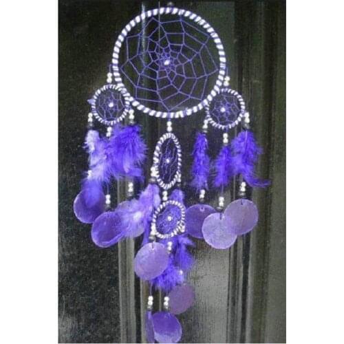 DIY 5D diamond mosaic handmade purple feather diamond painting cross stitch kits diamond embroidery patterns rhinestones G362
